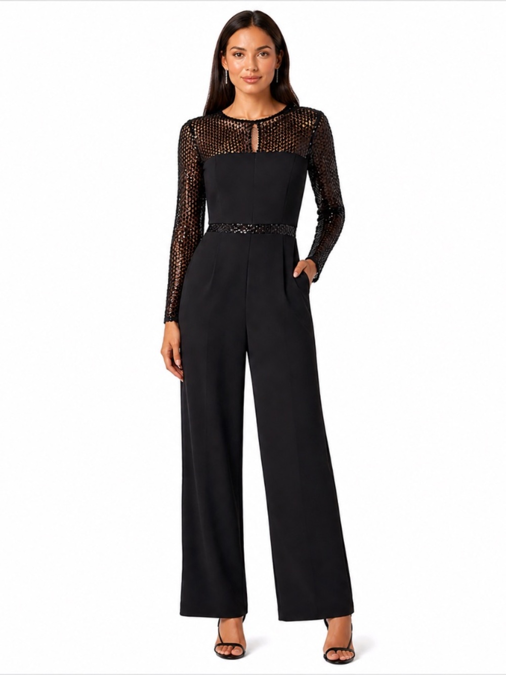 Adrianna Papell - Knit Crepe Jumpsuit